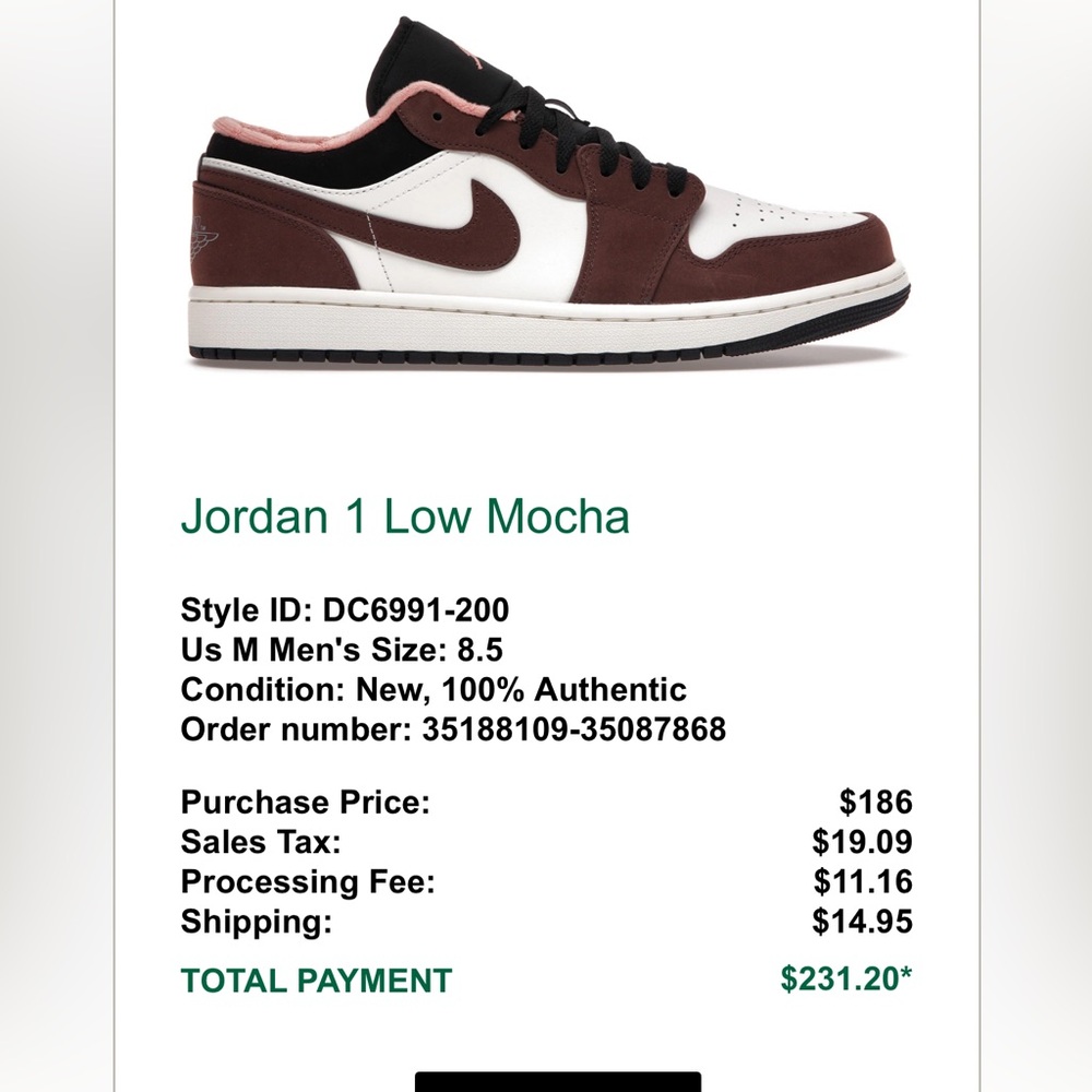 Nike Air Jordan low top #sneakers in mocha colorway